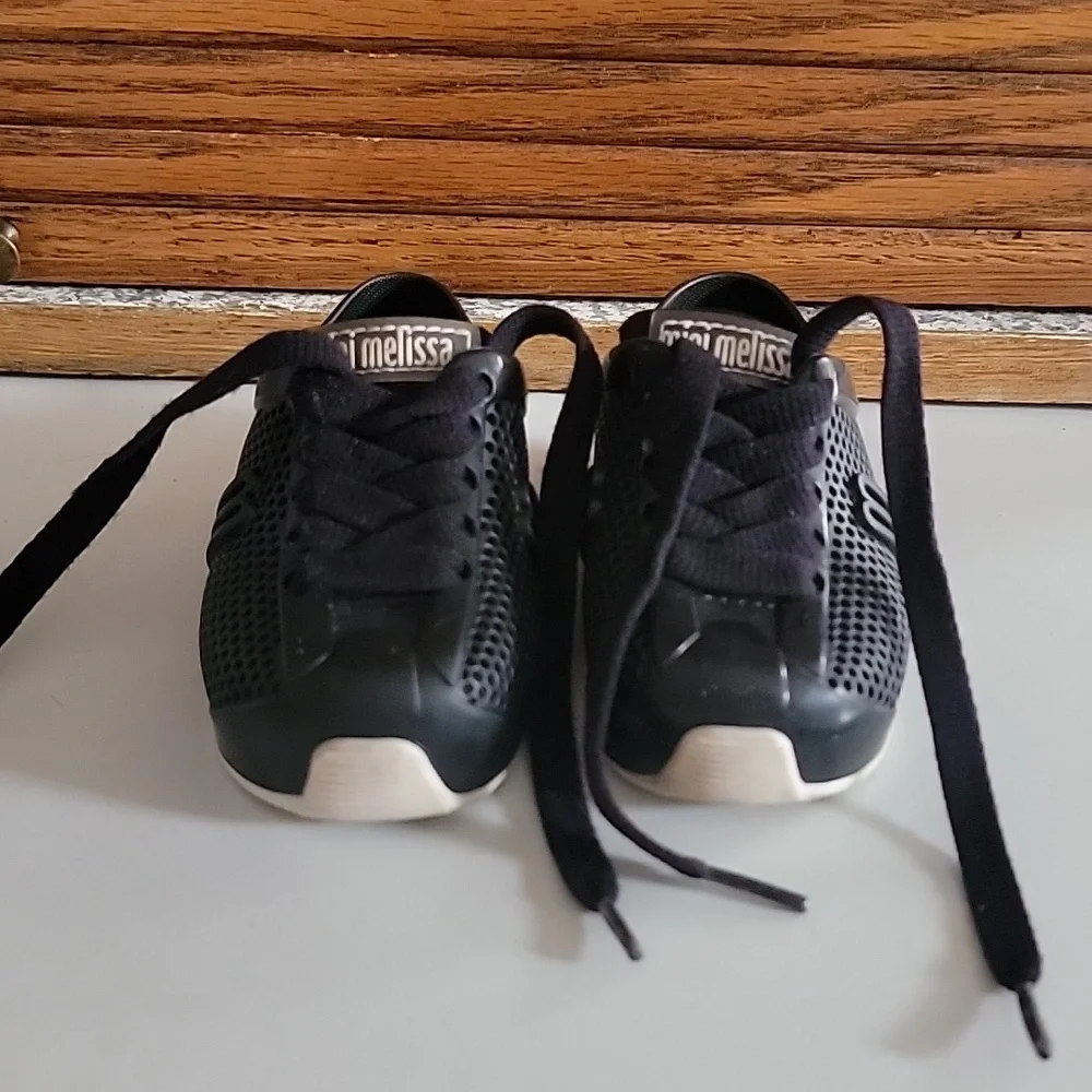 MINI MELISSA BABY SHOES COMFY BLACK SIZE 5 TODDLER